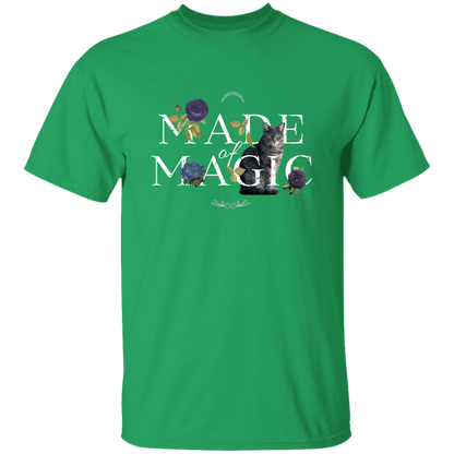 Floral Made of Magic Cat T-Shirt