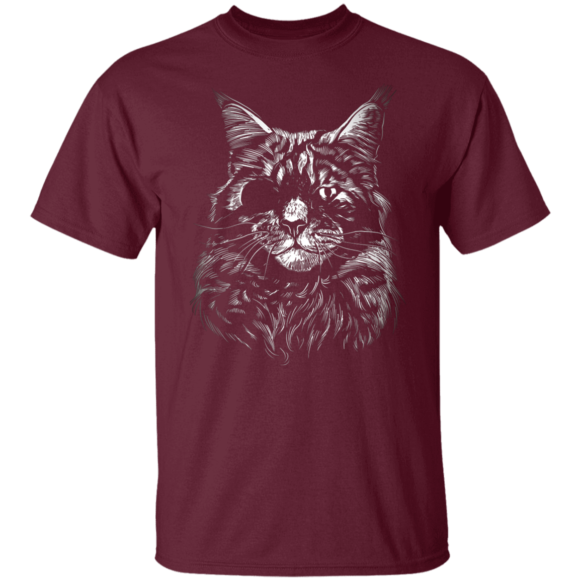 Realistic Cat With Eye Patch T-Shirt