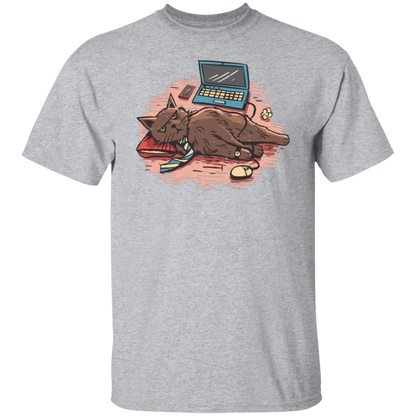 Home Office Cat T-Shirt