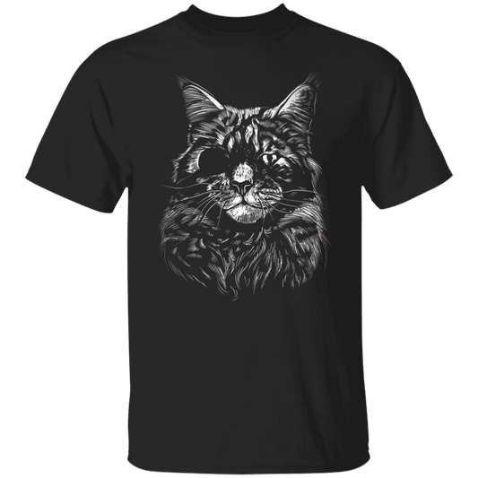 Realistic Cat With Eye Patch T-Shirt