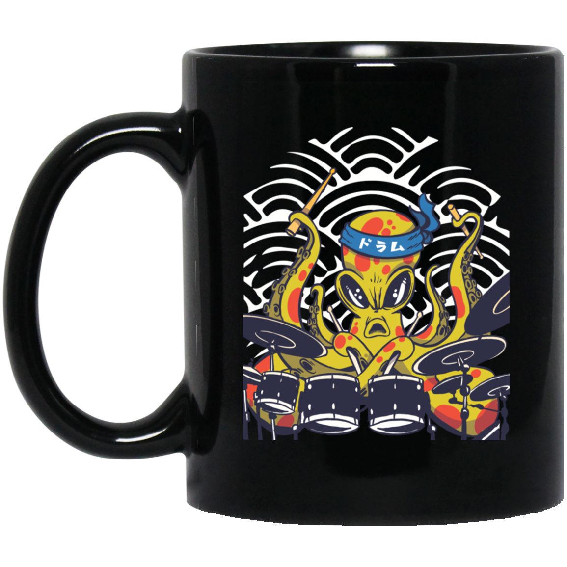 Octopus Drummer Coffee Mug