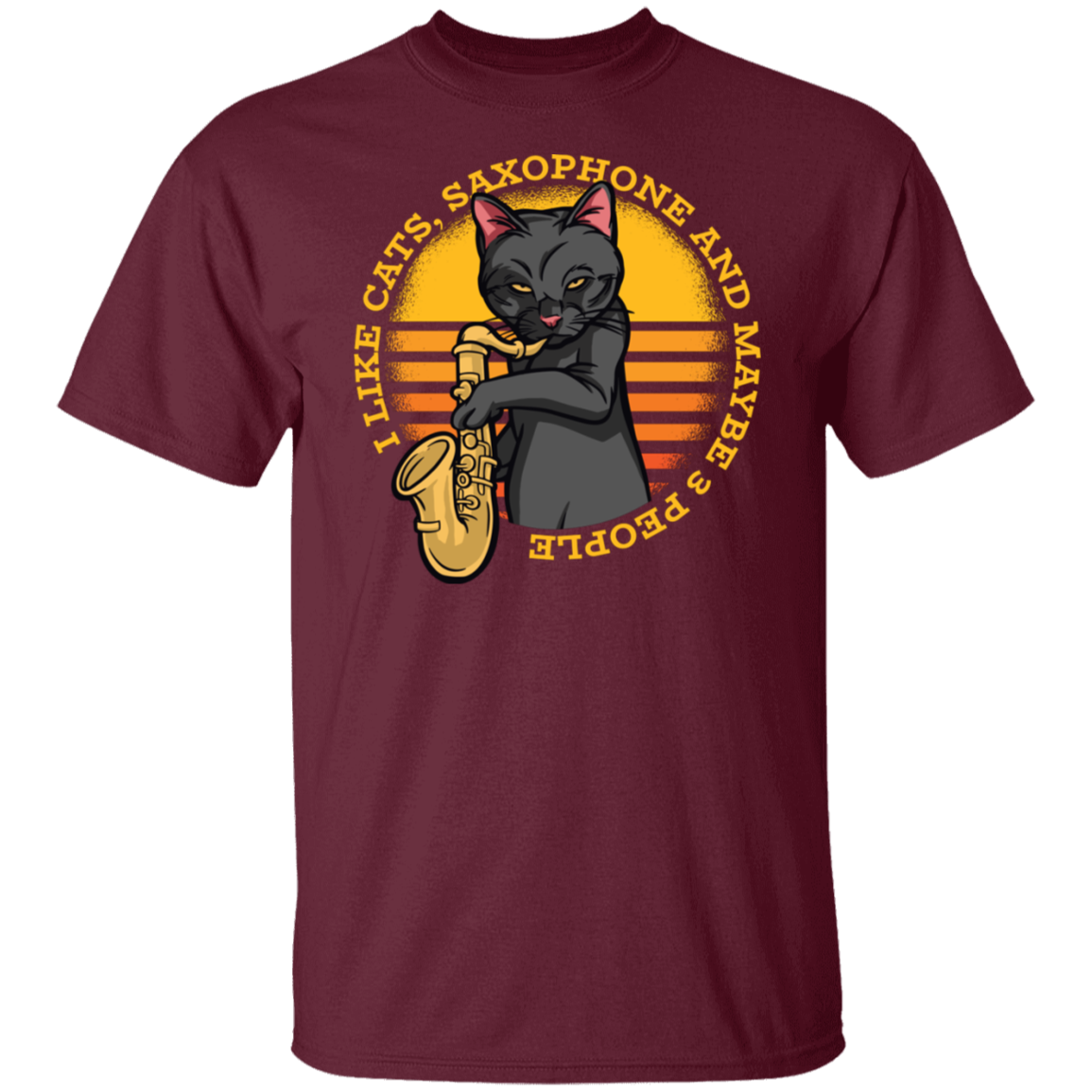 Cat Saxofón T-Shirt