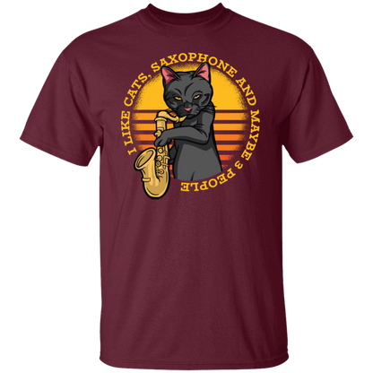 Cat Saxofón T-Shirt