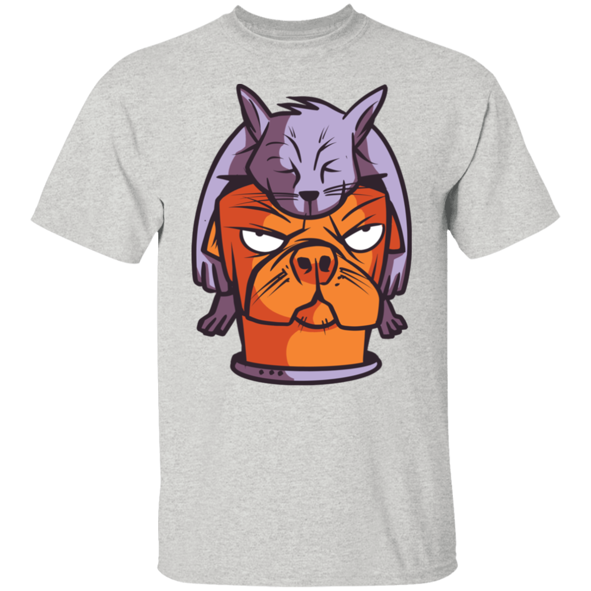 Cat on Dog T-Shirt