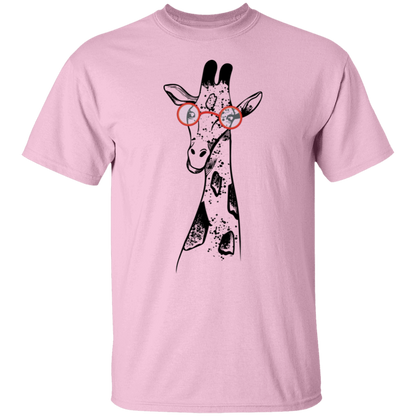 Giraffe With Glasses T-shirt