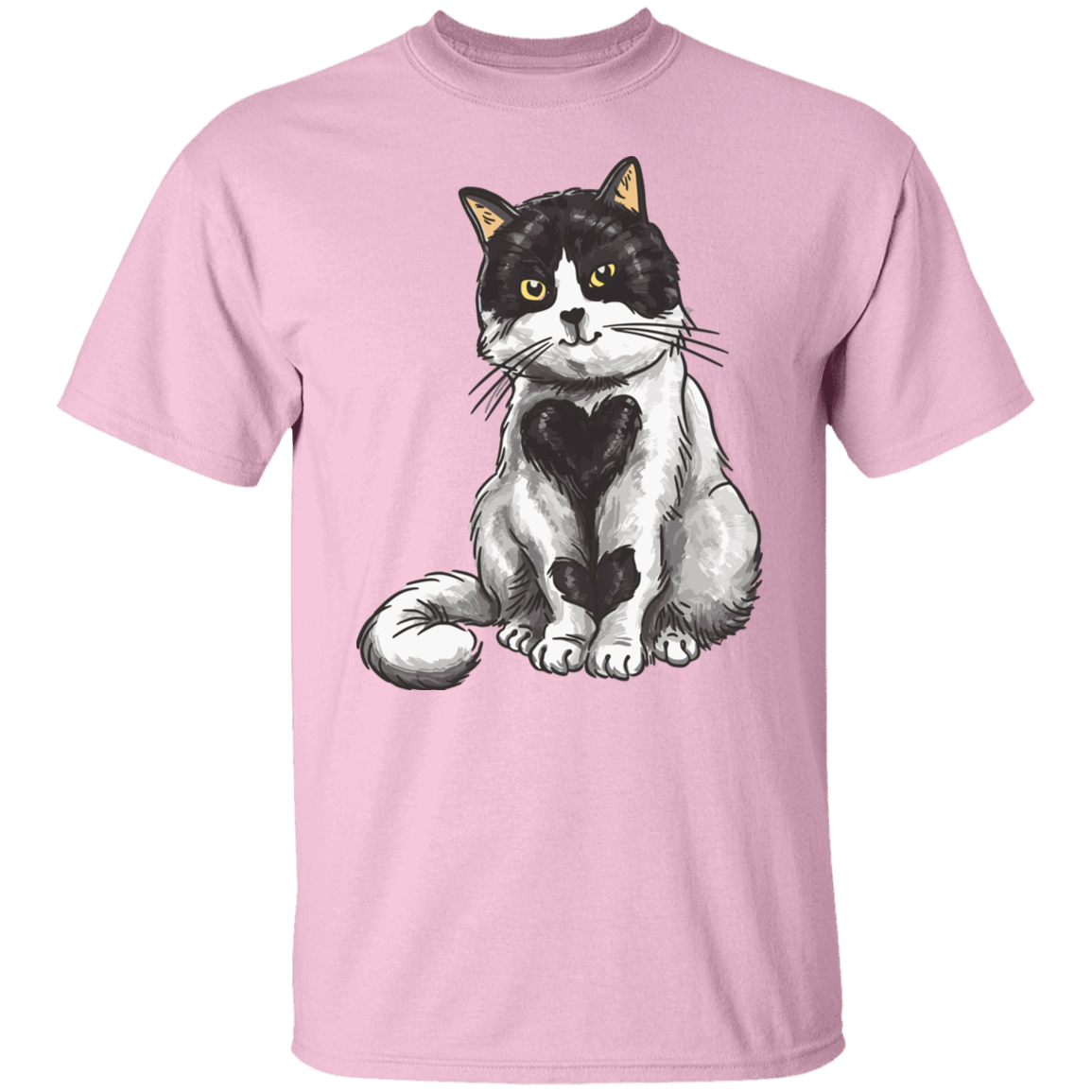 Lovely Heart Cat T-Shirt