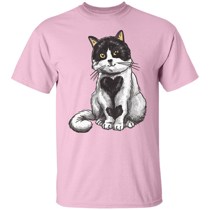 Lovely Heart Cat T-Shirt