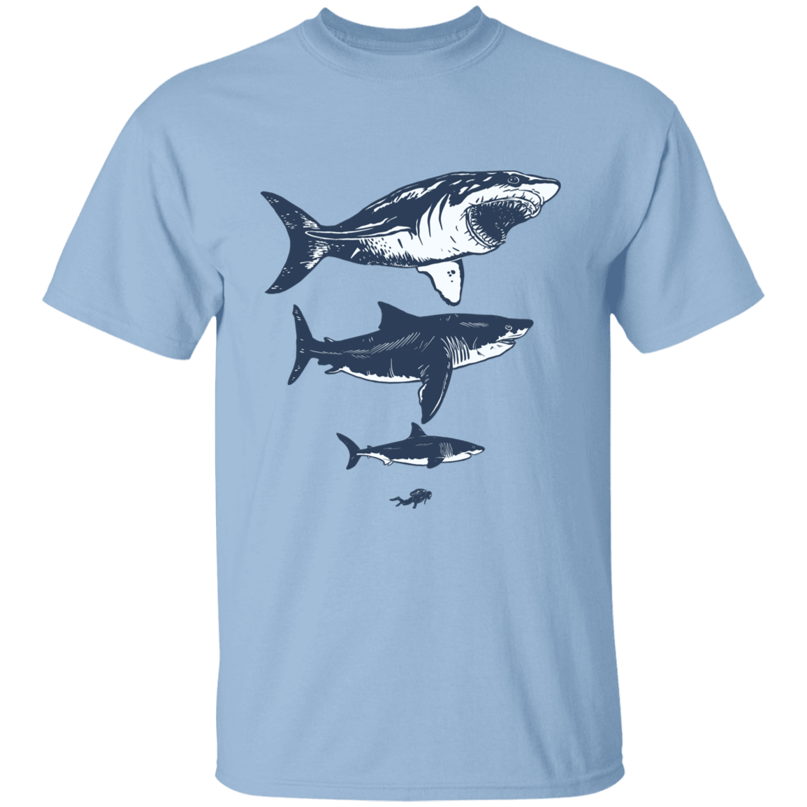 Megalodon sizes T-Shirt