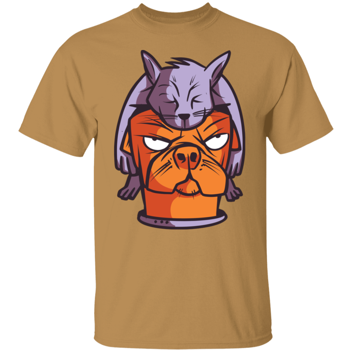 Cat on Dog T-Shirt