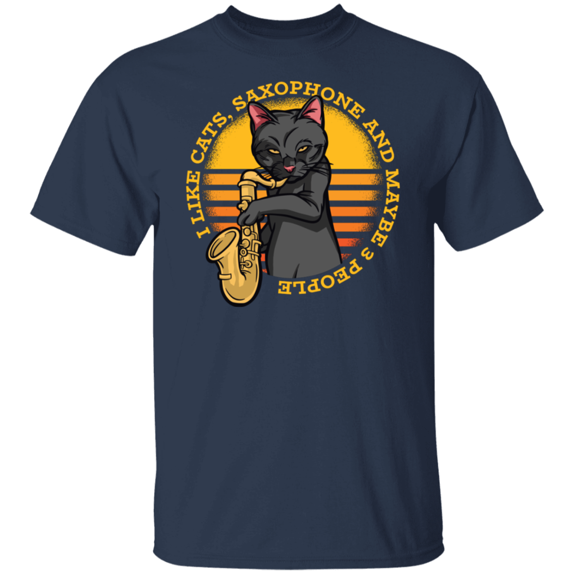 Cat Saxofón T-Shirt