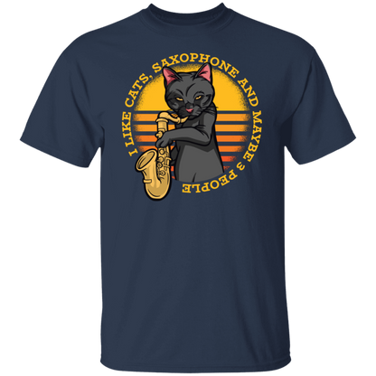 Cat Saxofón T-Shirt