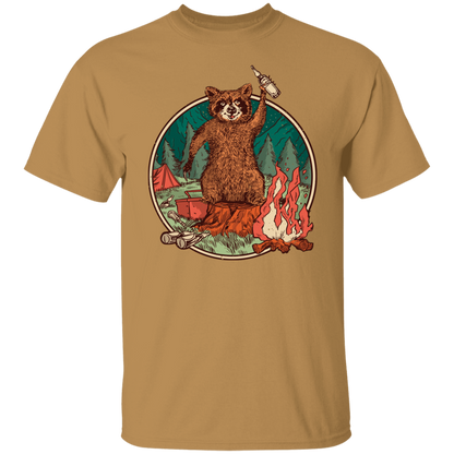 Camping Raccoon T-Shirt