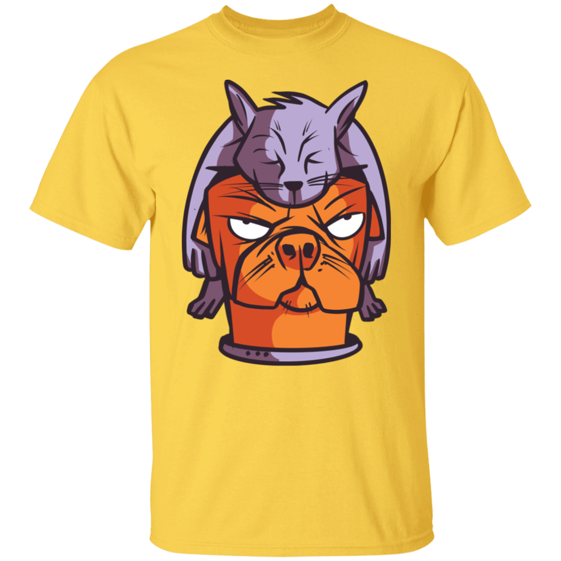 Cat on Dog T-Shirt