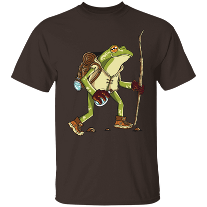 Frolic in Nature with the Hiking Frog T-Shirt !