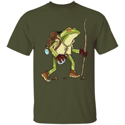 Frolic in Nature with the Hiking Frog T-Shirt !