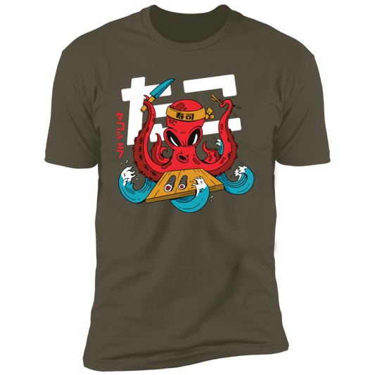 Octopus T Shirt Military Green