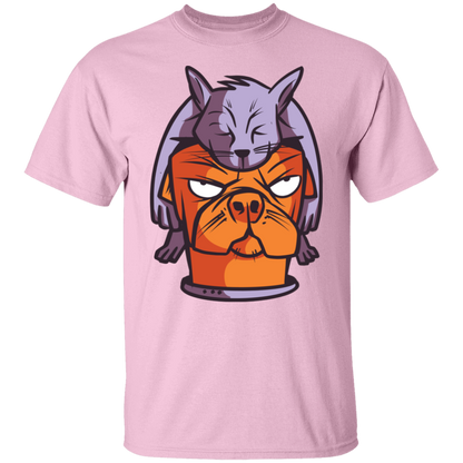 Cat on Dog T-Shirt