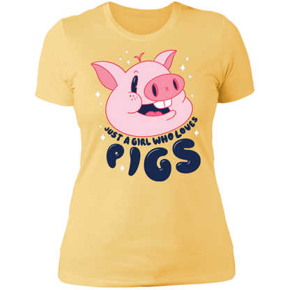 Girl Loves Pigs T-Shirt