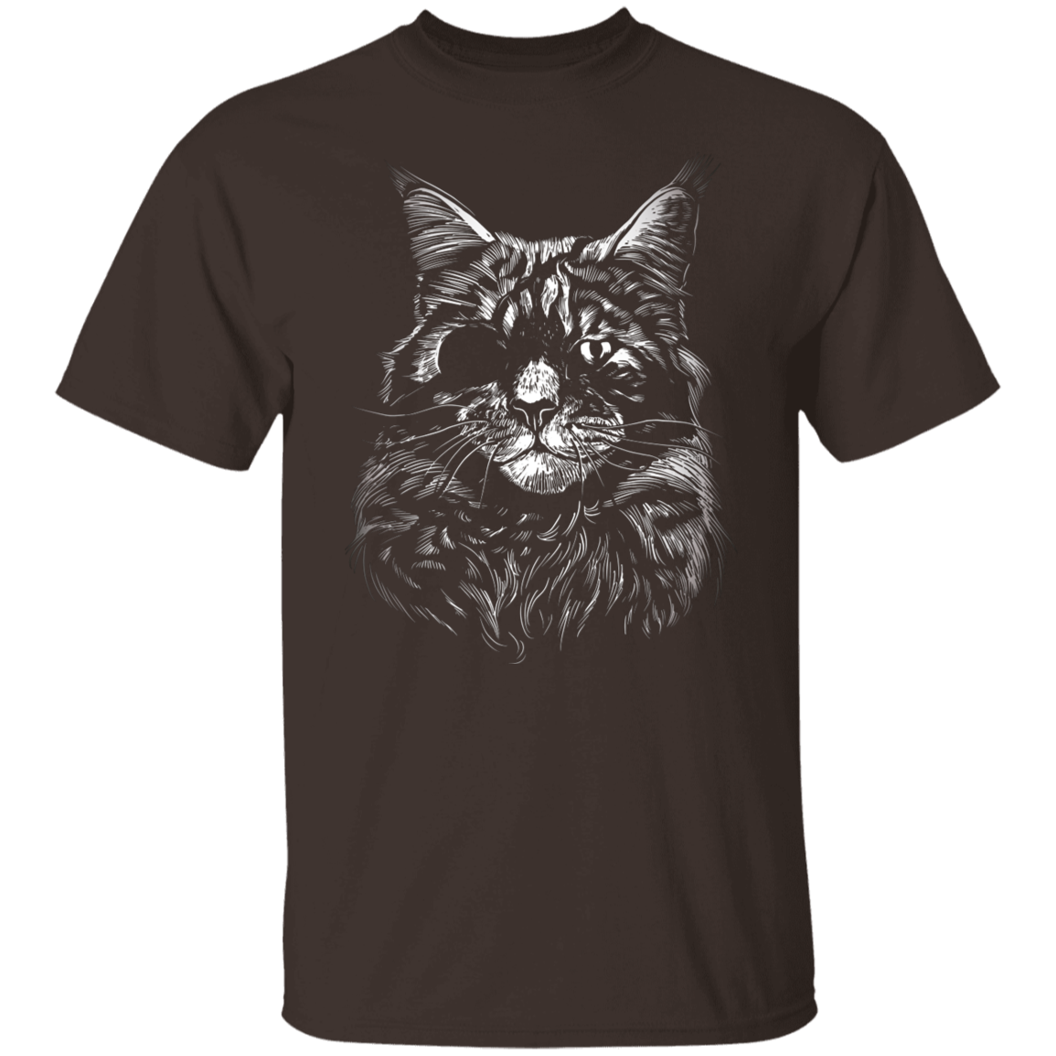 Realistic Cat With Eye Patch T-Shirt