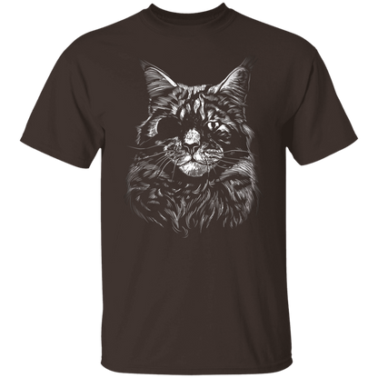 Realistic Cat With Eye Patch T-Shirt
