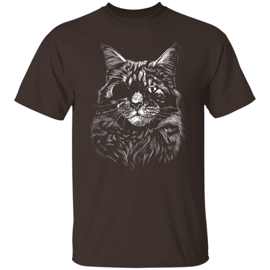 Realistic Cat With Eye Patch T-Shirt