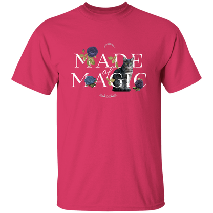 Floral Made of Magic Cat T-Shirt