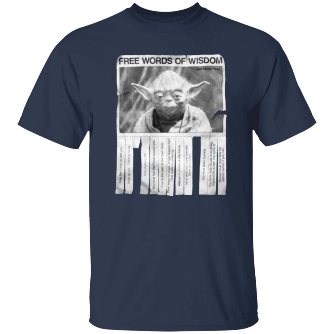 Yoda T-Shirt Free Words of Wisdom