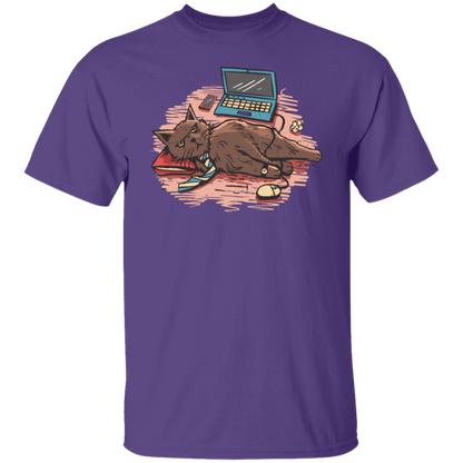 Home Office Cat T-Shirt