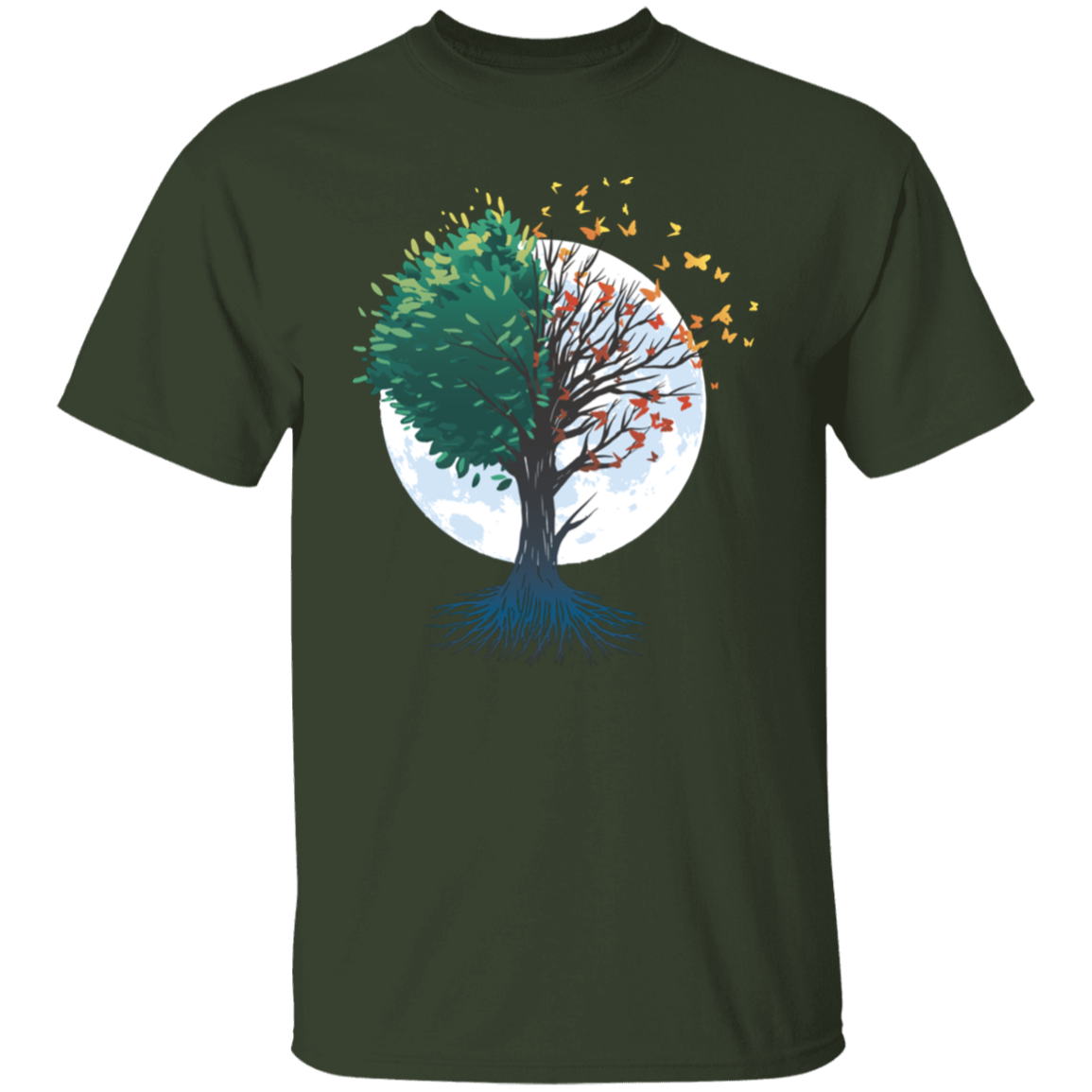 Tree Of Butterflies Autumn T-Shirt