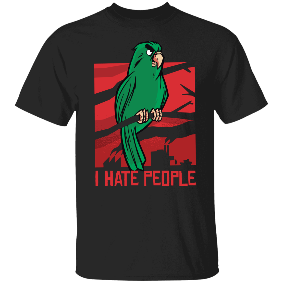 Parrot T-Shirt I Hate People