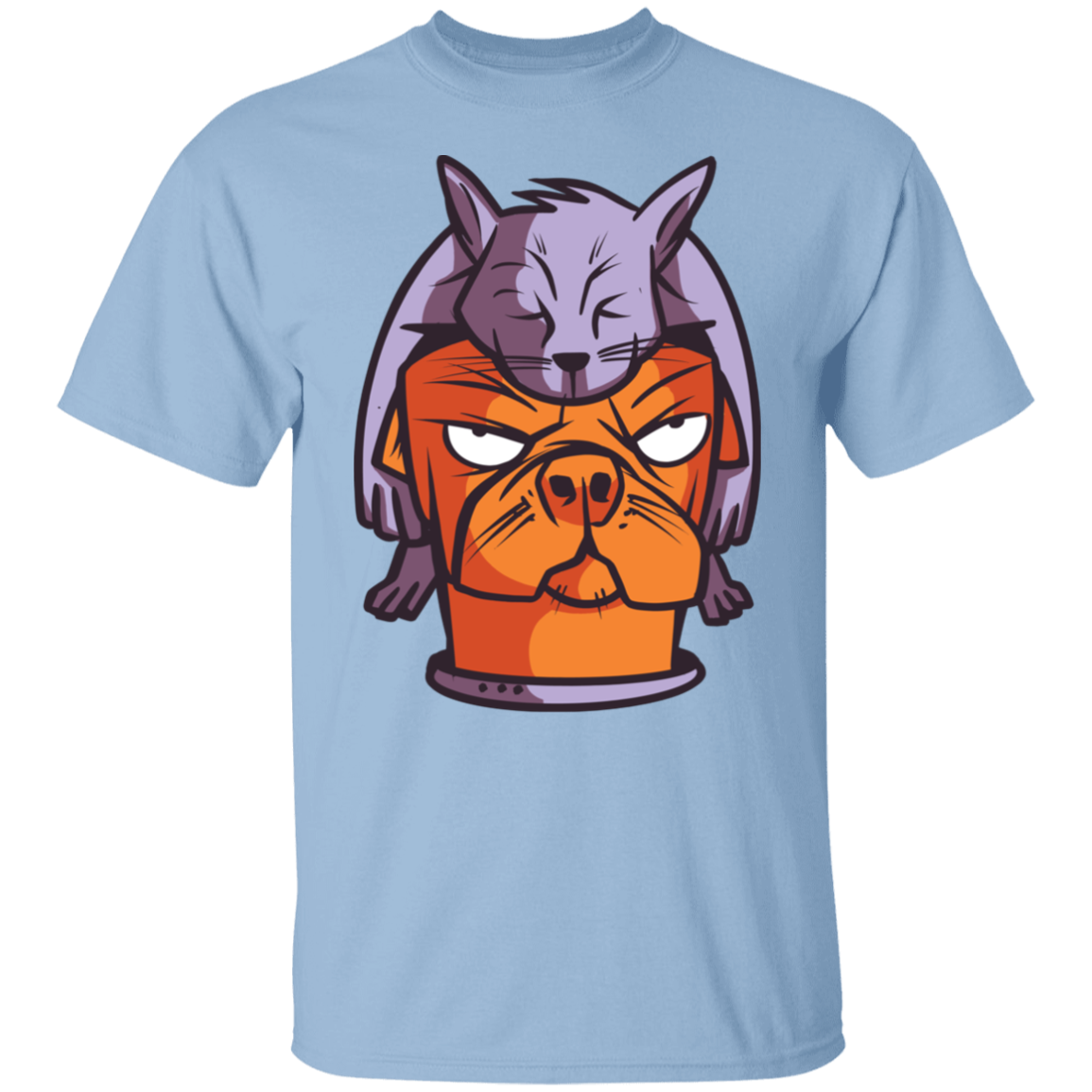 Cat on Dog T-Shirt