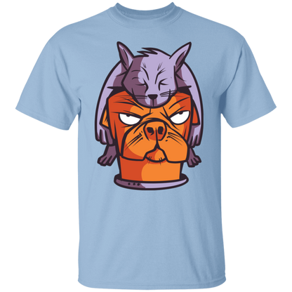 Cat on Dog T-Shirt