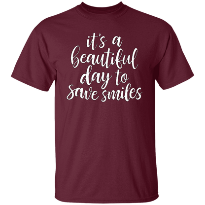 Cool T Shirt It's a Beautiful Day To Save Smiles