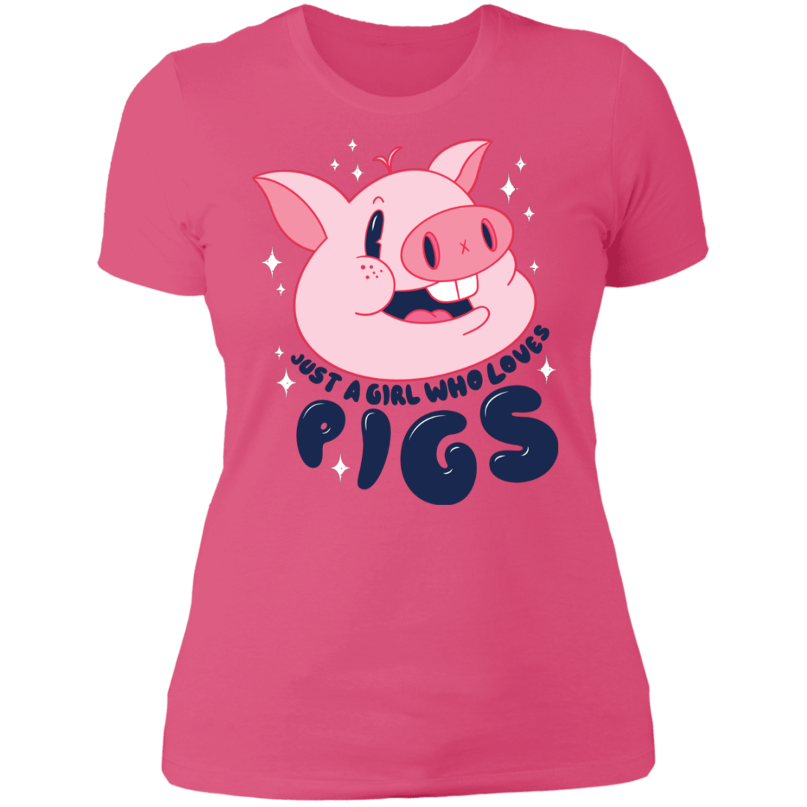 Girl Loves Pigs T-Shirt