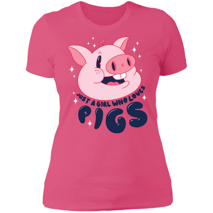 Girl Loves Pigs T-Shirt