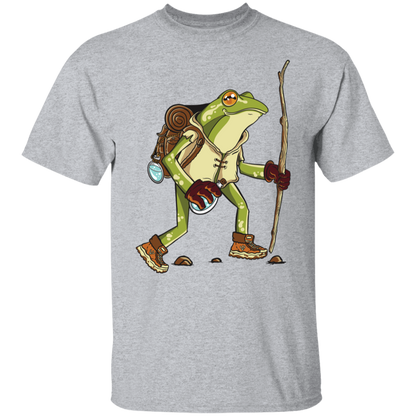 Frolic in Nature with the Hiking Frog T-Shirt !