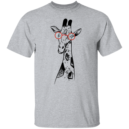 Giraffe With Glasses T-shirt