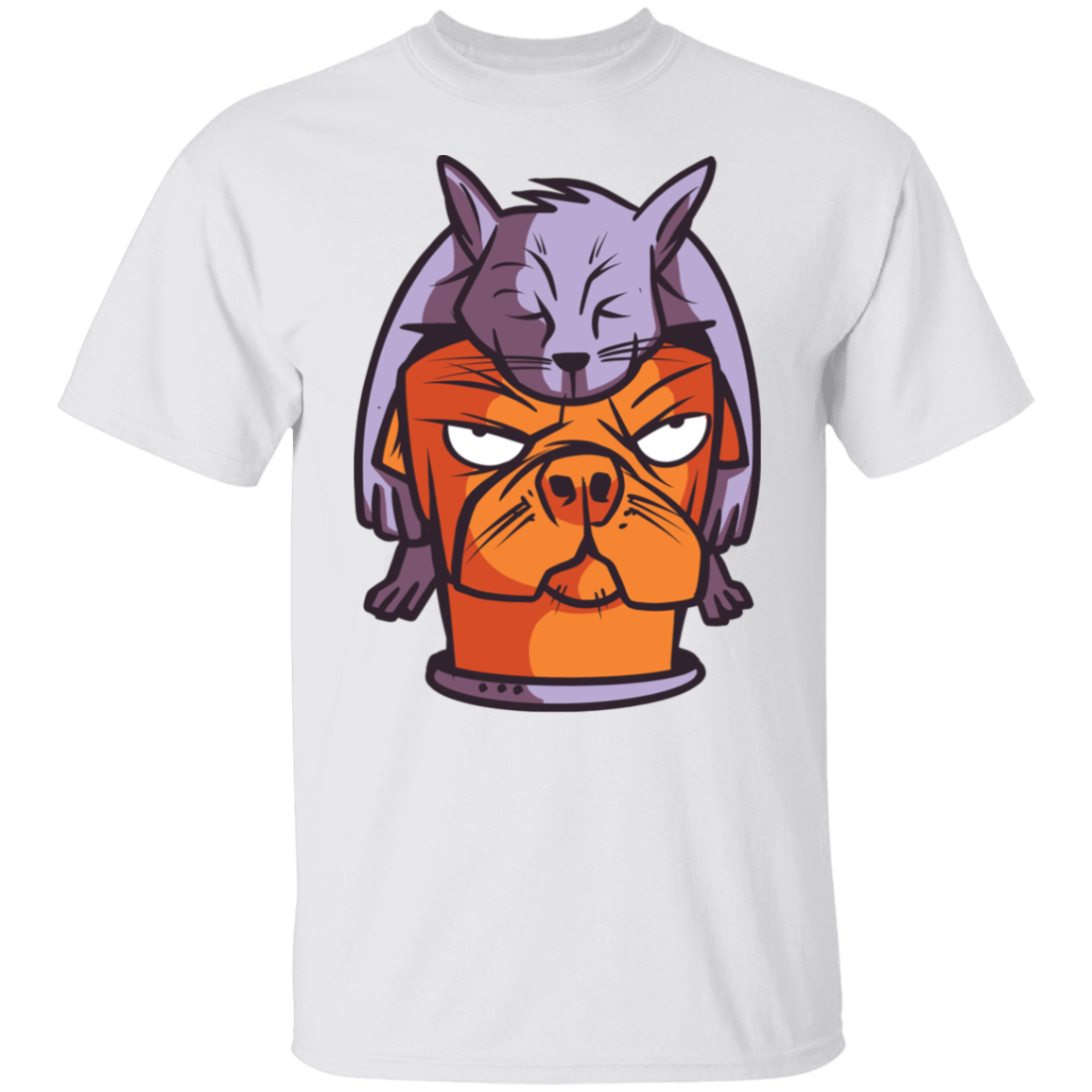 Cat on Dog T-Shirt