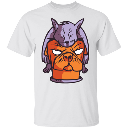 Cat on Dog T-Shirt