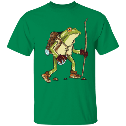 Frolic in Nature with the Hiking Frog T-Shirt !