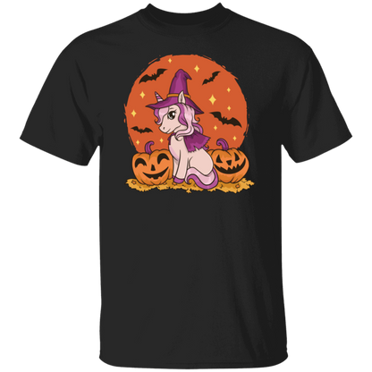 Unicorn Witch Hallowen Cute T-shirt Design