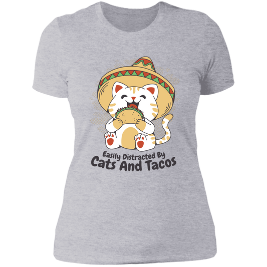 Cats and Tacos Ladies' T Shirt