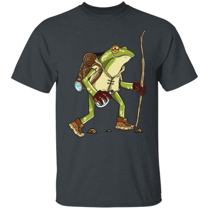 Frolic in Nature with the Hiking Frog T-Shirt !