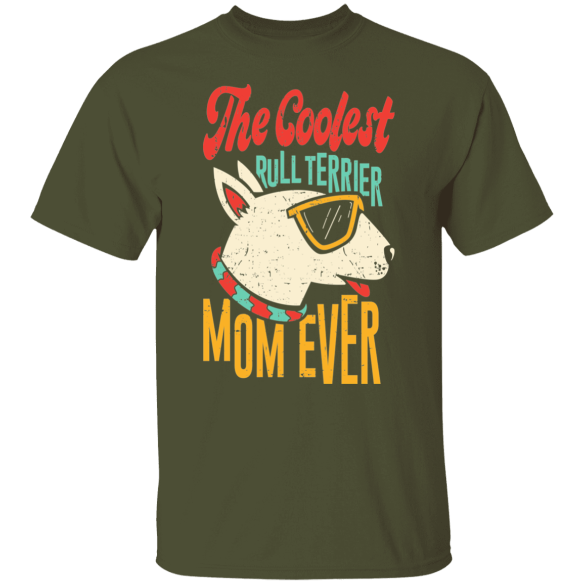Show your Bullterrier Mom pride with this adorable T-Shirt!