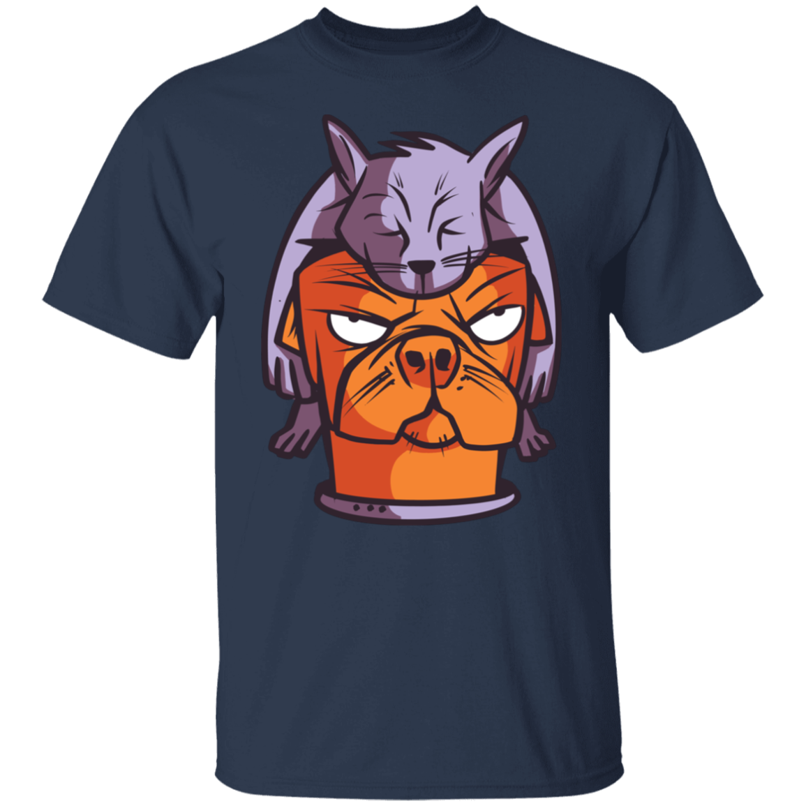 Cat on Dog T-Shirt