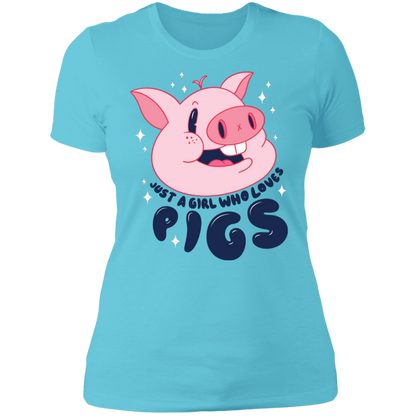 Girl Loves Pigs T-Shirt