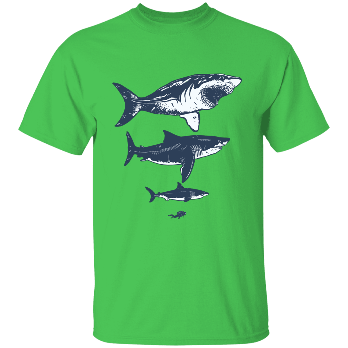 Megalodon sizes T-Shirt
