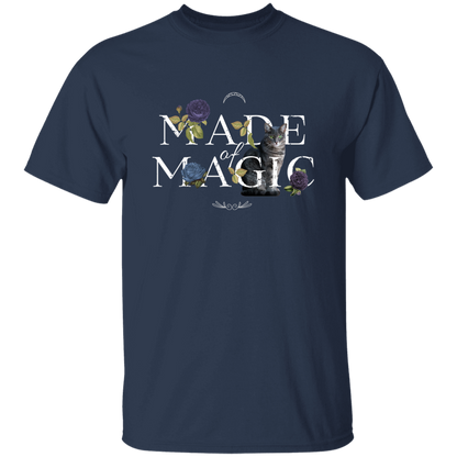 Floral Made of Magic Cat T-Shirt