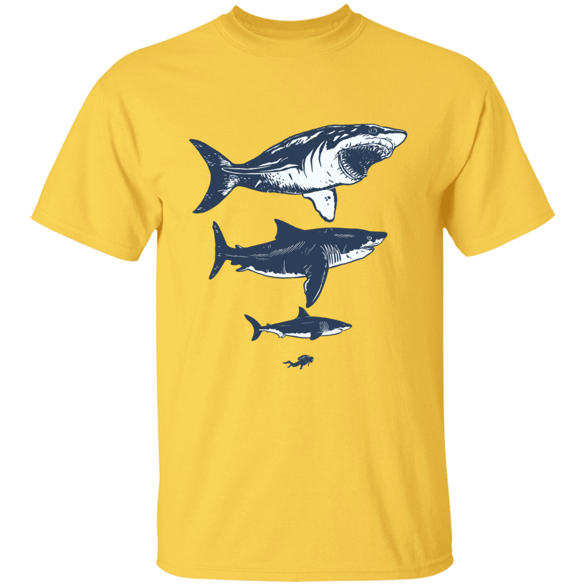 Megalodon sizes T-Shirt