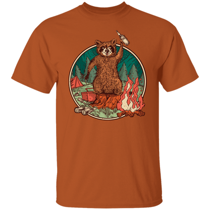 Camping Raccoon T-Shirt